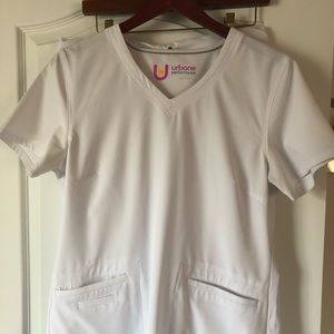 Urbane performance women’s scrub top and bottom.
